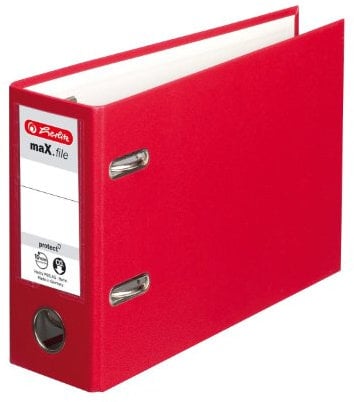 Herlitz 10842342 Ordner maX.file protect A5 quer rot FSC Mixed