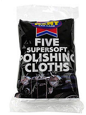 Kent Car Care GKEPC500 Cotton Polishing Cloths - Pack of 5