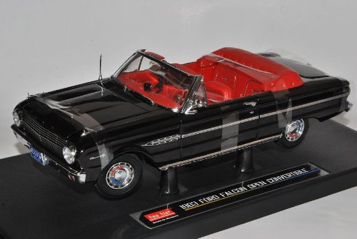 Sun Star Ford Falcon Cabrio Schwarz 1963 1/18 Modell Auto mit individiuellem Wunschkennzeichen