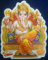 Crafts of India Divine Lord Ganesha Hindu God Sticker (Size 6 x 5 Inches)