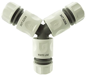 Three Way TAP Splitter with Hose CONNECTORS