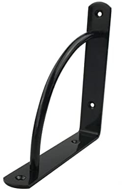 Garderobenkonsole Regalkonsole Bodenträger Regalbodenträger 170mm x 170mm Schwarz