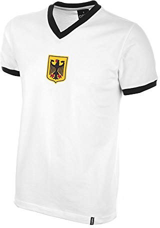 COPA Football - Retro Fußballtrikot Herren - Deutschland 1970 - Weiß - 100% Baumwolle - Größe XL