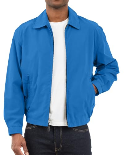 LONDON FOG Herren-Golfjacke mit Reißverschluss vorne (Normale und große Größen)