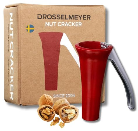 Design Nussknacker Effektiv auf alle Größen von Nüssen mit minimalem Aufwand - Heavy Duty Walnussknacker - Sehr stark und robust - Entworfen und hergestellt in Schweden