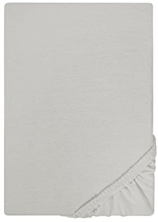biberna Jersey-Spannbetttuch 0077155 sturmgrau 1x 180x200 cm - 200x200 cm