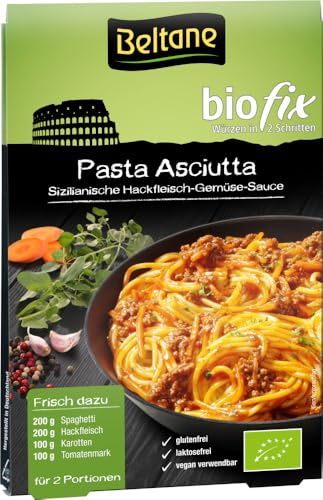 Beltane biofix Pasta Asciutta - 2 Portionen, 2er Pack (2 x 29,8 g Packung) - Bio