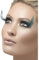 EYELASHES, BLACK & GREEN, WITH FEATHER PLUME