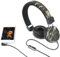 hi-Fun Hi-Deejay Cuffie con Microfono con Rivestimento in Tessuto, Mimetico Verde