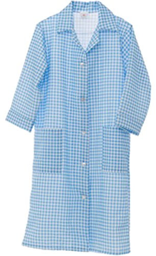 HDUK Ladies ¾ Length Sleeve Check Home/Work Overall Tabard Apron/Available in 6 Colours and in UK Sizes 8-10 up to 24-26 (UK 16/18 (OS), Turquoise)