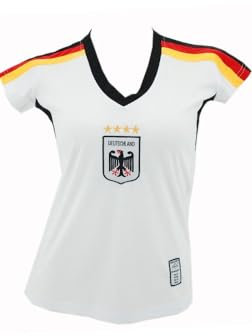 MC-Trend-Handels Maillot de foot coupe débardeur pour femme Équipe allemande Édition coupe du monde 2014 XS Blanc - Blanc
