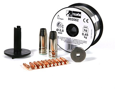 Telwin 802036 Kit Saldatura Alluminio D. 0.8 mm per Mig-Mag