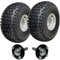 Parnells – ATV-Anhänger-Set, 2 Stück 22 x 11–8 Wanda-Reifen und 7,00 x 8 4/100 Felgen + 2 Stück Nabe 100 mm, 101 km/h, 310 kg, Durchmesser 538 mm, ohne Anhängerkupplung, für Straße und Gelände