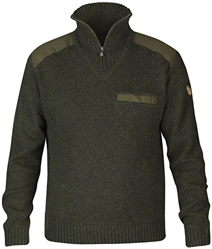 Fjällräven Herren Koster Sweatshirt, per Pack Grün (Dark Olive 633), Medium (Herstellergröße: M)