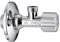 Schläfer 3437208 - Universal-Winkelarmatur 1/2, Eck-Untertischarmatur für Waschtisch, Bidet, Untertischarmatur, Armatur für WC-Spülkasten 1/2x3/8, Absperrarmatur. Chrom