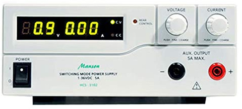 Manson Labornetzgerät HCS-3102 (1-36 V/0-5 A) mit USB-Schnittstelle, programmierbar