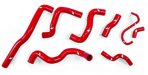 Mishimoto MMHOSE-TINY-07RD Silicone Radiator Hose Kit Compatible With Mini Cooper S 2007-2011 Red