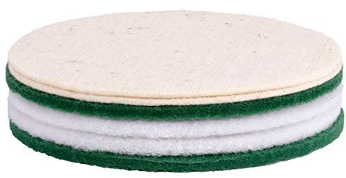Reinigungs und Polierpads für Einscheibenmaschinen mit Ø30cm Treibteller zb Floorboy L300 Overmat (6 Set)
