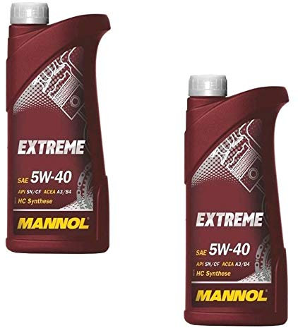 MANNOL 2 x 1L Extreme Motoröl SAE 5W40 API SL/CF