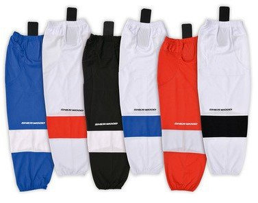 Sherwood SHER-Wood Mesh Stutzen Junior, Farbe:Weiss/rot