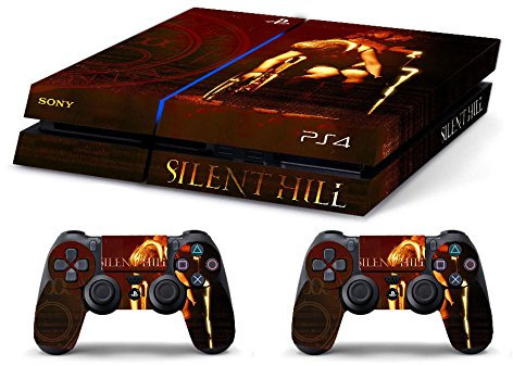 Skin Kompatibel für PS4 HD Silent Hill Retro - Limited Edition Decal Cover Schutzhüllen Faceplates Bundle