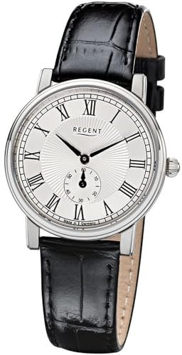 Regent Damen Analog Quarz Uhr mit Leder Armband 12111161