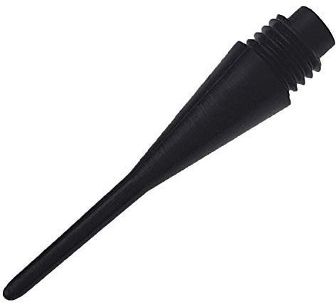 500 Stück Profi Dartspitzen 1/4'' Gewinde (ca. 6mm), Länge der Spitze mit Gewinde ca. 33 mm, Farbe Schwarz