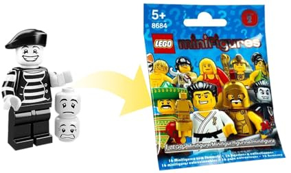 LEGO Collectable Minifigures: Mime Minifigure (Series 2) (Bagged)