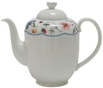 Villeroy & Boch Mariposa Kaffeekanne, Weiß, Klassisch mit zeitgenössischen Elementen, Porzellan, Kanne