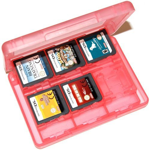 Assecure 3DS game card holder storage case (Pink) 24 in 1 box for 3DS, 3DS XL.