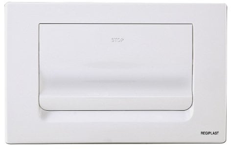 Regiplast 170B RIA Plaque de Commande Simple Touche, Blanc