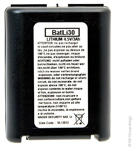DAITEM - Batterie keine Batli30 Ursprungs 4.5V 3Ah Lithium für Alarm - BATLI30