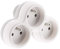 Zenitech - Multiprise pour façade - 3x16A - gris et blanc - Boléa