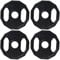 BodyRip Unisex Adult Olympic 2 inch 4 X 2.5kg Weight Plates - Black, Assorted