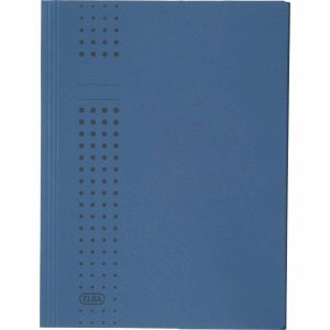 Elba 25 x Sammelmappe chic Karton dunkelblau