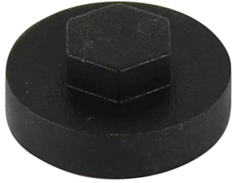 TIMCO 1600E53CAP Hex Cover Cap-Black-Box of 1000, 5/16 x 16mm, Set of 1000 Pieces