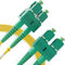BEYONDTECH Cavo Fibra Ottica SC a SC OS1 Monomodale Duplex (20 Metri) - Cavo di Fibre Ottiche APC/APC - 9/125 (LSZH)