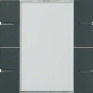 Hager WYT347 Multifunktions-Tastsensor KNX 2-fach 4 Tasten anthrazit