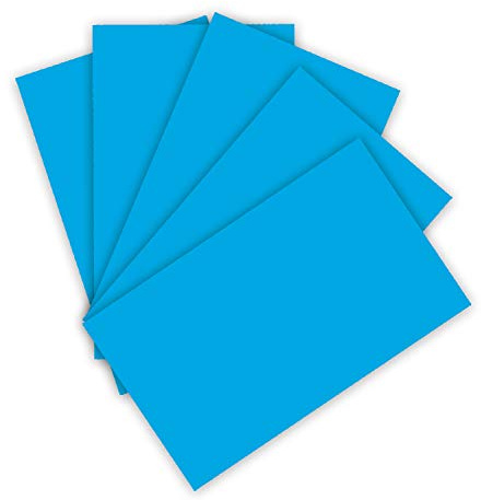 folia 6333 - Tonpapier 130 g/m², Tonzeichenpapier in Pazifik, DIN A3, 50 Bogen, als Grundlage für zahlreiche Bastelarbeiten