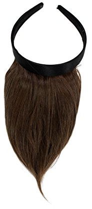WIG ME UP - HA073T-8 Toller Clip-in Pony mit Haarreif für besonders natürliche Wirkung, Braun (8)