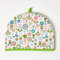 HOMESCAPES Double Design Tea Cosy Retro Flower Muff Teapot Warmer 100% Cotton