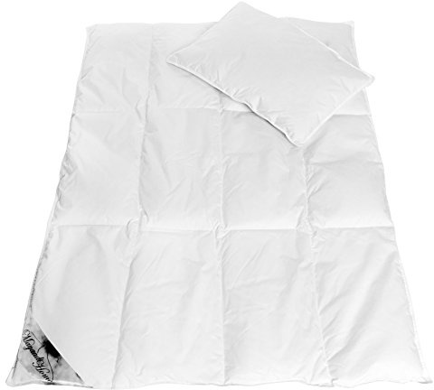 Mayaadi-Home MA55 Kinder Set DAUNEN Decke 100x135cm BETTDECKE + 40x60cm KOPFKISSEN STEPPBETT DAUNEN 100 prozentiges Naturprodukt