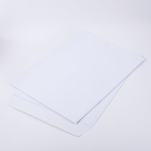 Versandtaschen DIN E4 300 x 400 mm weiß 100 g/m² ohne Fenster haftklebend (300400) (250)