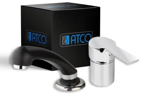 ATCO Friseurarmatur FLAT HD Chrom Friseur Armatur Waschtischarmatur Wasserhahn Waschbecken Armatur Brause Rückwärtswaschbecken
