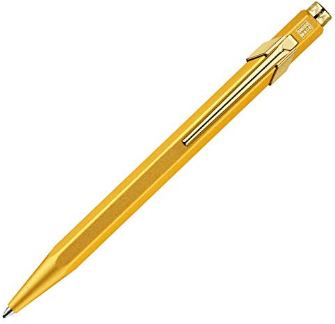 Caran d'ACHE - Kugelschreiber 849 GOLDBAR mit Etui, 1 Stück (1er Pack)