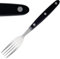 Olympia Fourchettes à viande manche noir (lot de 12), en acier inoxydable poli, taille : 200 (L) mm, passe au lave-vaisselle, C135