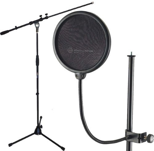 K&M 23956 Popschutz + keepdrum MS107B Mikrofonständer