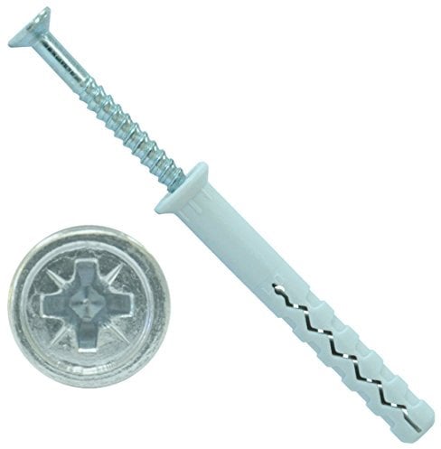 Parco Chiodi con tassello ND 6,0 X 30 mm a testa svasata zincati 200 pezzi