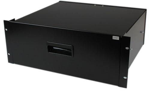 StarTech.com 4U Rack Mount Drawer - 55 lb (25 kg) - 4U Steel Storage Rack Drawer for 19 AV / Sever / Network Equipment Rack or Cabinet (4UDRAWER)