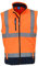 Yoko HV006 Softshell-Bodywarmer, Warnweste, atmungsaktiv und wasserdicht Gr. XXL, Hi Vis Orange/Navy